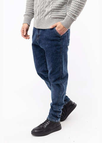 Синие зимние мужские джинсы мом цвет синий цб-00233106 Redman