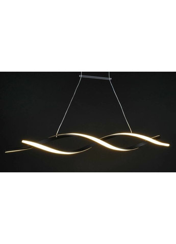 Люстра светодиодная подвесная LED светильник для квартиры на потолок лэд 27330 Черный 25-100х14х120 см. Sunnysky (324395911)