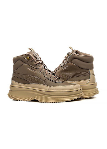 Осенние женские ботинки mayra коричневый Puma тканевые