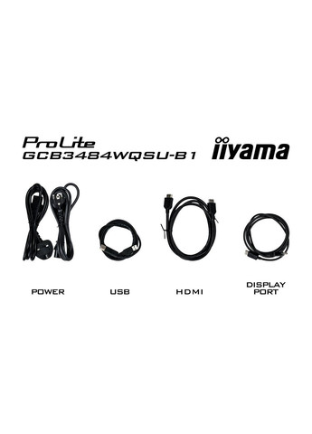 Монітор 34" G-Master GCB3484WQSU-B1 Black Iiyama (360419026)