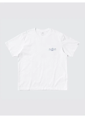 Белая футболка ut (473207) Uniqlo