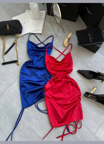 Красное вечернее платье No Brand однотонное