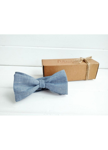 Галстук бабочка самовяз голубая меланж Major Style (367982963)