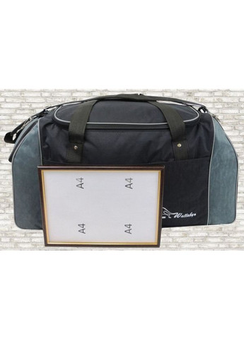 Дорожня велика сумка з кишенями Чорно-сіра (1220663228) Wallaby (361244847)