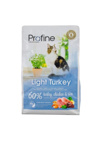 Корм сухий Cat Light для дорослих котів з надмірною вагою з індичкою та рисом 2 кг Profine (362702046)