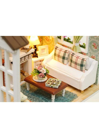 3D Румбокс конструктор кукольный дом Гостиная с верандой и камином DIY 8008-D Cute Room (350349035)