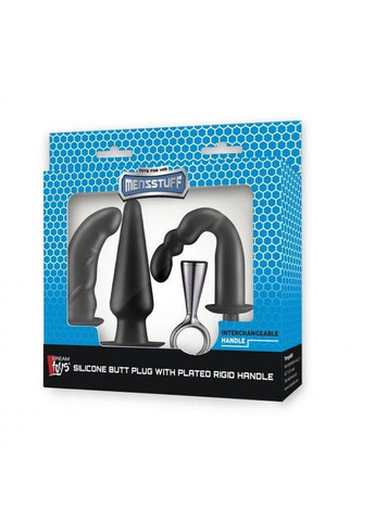 Мужской набор для простаты MENZSTUFF 3 предмета, черный Dreamtoys (360475555)