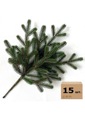 Гілки хвойні штучні SGH Traditional 60 см зелені (упаковка 15 штук) HVOYA (370439145)