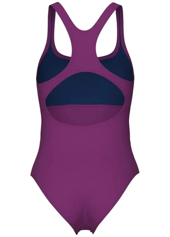 Фіолетовий літній купальник поліестер жінки Arena SOLID SWIMSUIT CONTROL PRO BAC