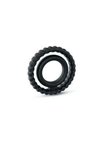 Черное эрекционное кольцо двойное "Dorcel DUAL RING" No Brand (288538172)