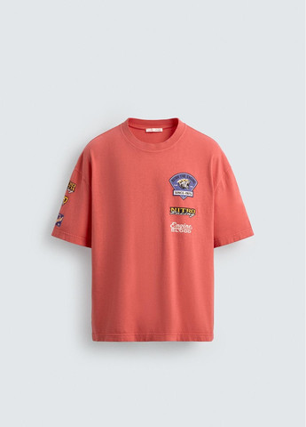 Комбинированная футболка Zara