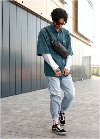 Сумка на пояс бананка Holster MSH черная с перфорацией (R-87113070m-VS) Sambag (302450362)