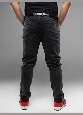 Черные демисезонные джинсы GN4-169 ISSA PLUS
