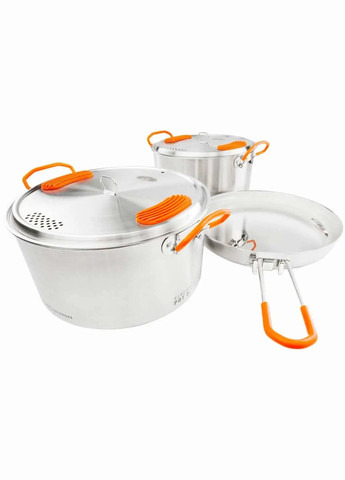 Набор посуды GSI Glacier Stainless Base Camper Medium GSI Outdoors (316441516)