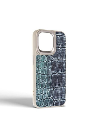 Чохол до мобільного телефона (ARM76765) Harder Glamorous Croco Apple iPhone 15 Pro Max Grey Green (326596496)
