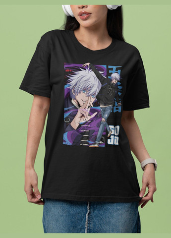 Футболка женская Аниме "Магическая битва" белая Mishe - (307795627)