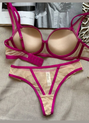 Бежевый комплект белья Mandhari