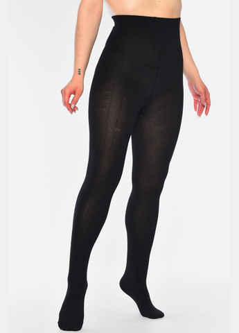 Колготи жіночі напівбатальні на флісі чорного кольору розмір 4XL Let's Shop (317211414)