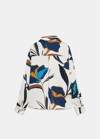 Цветная рубашка с цветами Zara