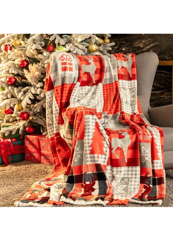 Плед флис Скандинавские мотивы 150x200 см Love You 9116 (368904101)