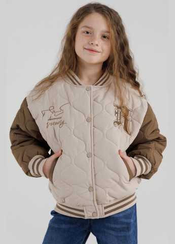 Бежевая куртка для девочки 55205 110 см бежевый (2000990255129d) shop (2000990255129) XZKAMI