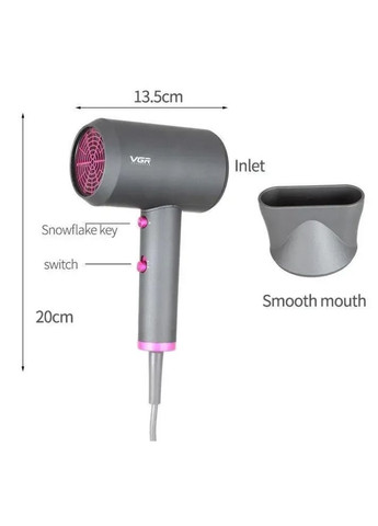 Фен V-400 Black VGR (317461531)