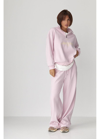 Теплий спортивний костюм із написами - блакитний колір Lurex (364967660)