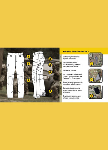 Брюки Aggressor Gen.II рип-стоп Multicam M-TAC (315438990)