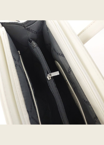 Сумка женская с двумя короткими ручками и ремешком белая Karlos Marconi (339079327)