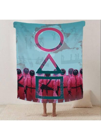 Плед 3D Игра в кальмара №3 29640 180х215 см No Brand (358099965)