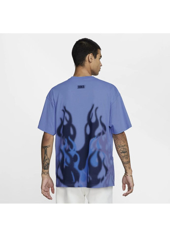 Синя футболка чоловіча flame graphic blue Nike