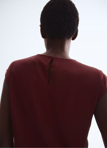 Бордова блузка H&M