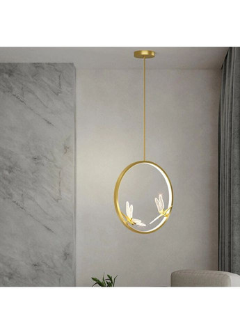 Люстра светодиодная подвесная LED светильник для квартиры на потолок лэд 26506 Золото 35-200х25х10 см. Sunnysky (324396694)