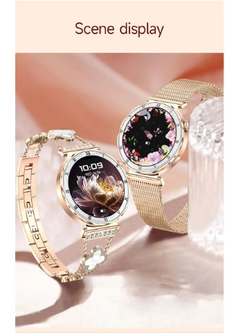 Женские смарт-часы Blossom Luxe Smart с изысканным дизайном и мониторингом здоровья No Brand (370784514)