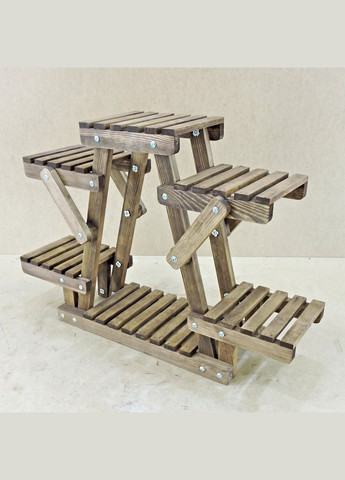 Подставка для цветов из дерева Тулуза капучино (ЦВТ-001709) No Brand (328227023)