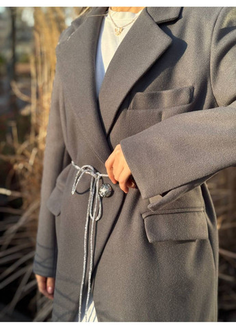 Сіре демісезонне 🖤 Піджак-пальто "Urban Grace" — заміри в описі GD/GL Модний простір