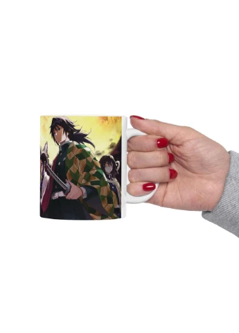 Аніме чашка Клинок, який знищує демонів | Demon Slayer: Kimetsu no Yaiba | Горнятко з принтом 03 No Brand (397888183)