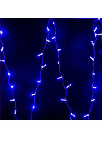 Гирлянда нить светодиодная новогодняя с работой от сети 8 режимов свечения 18 м 400 лампочек (482005-Prob) Синяя Unbranded (369501417)
