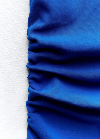 Синее повседневный платье Zara однотонное