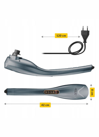 Ручной вибрационный массажер для тела Long Stick 7 в 1 Grey (P-5907739319135) 4FIZJO (304252667)