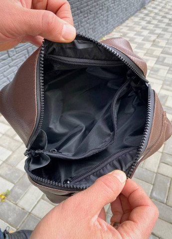 Косметичка органайзер коричнева екошкіра Nesser Brown factura 2.0 No Brand (308791692)