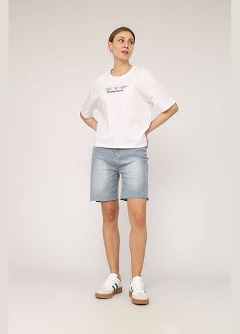 Футболка з коротким рукавом жіноча колір білий ЦБ-00275581 Divon - (327215236)