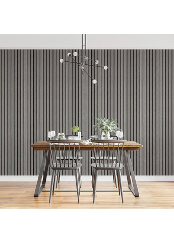 Рейка декоративна PS 2900х120х12мм Світло-сірий дуб SW-00001740 Sticker Wall (353968213)