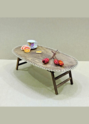 Столик-поднос для завтрака из дерева Вайоминг 04 капучино (СТП-041809) No Brand (327846313)