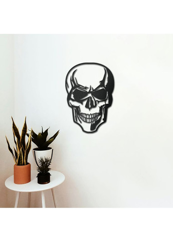 Панно из дерева на стену . Декор в подарок Череп 2 50х35 см Decart (360612474)