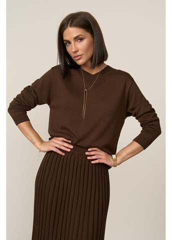Коричневый демисезонный полувер пуловер Triko Bakh