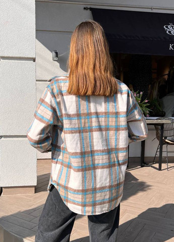 Жіноча тепла кашемірова сорочка в клітку Modena (291839370)