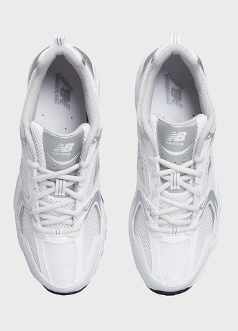 Білі всесезон кросівки унісекс 530 mr530ema весна-літо сітка синтетика біло-сірі New Balance