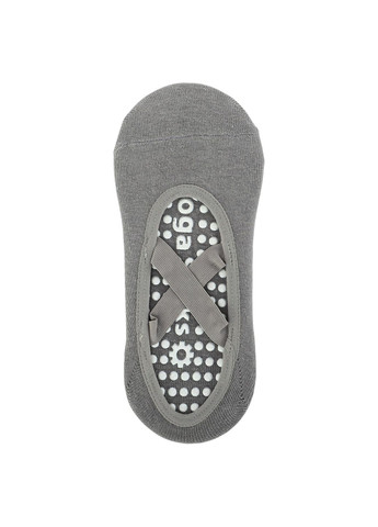 Сірі шкарпетки сірі жіночі антиковзні універсальні для йоги, пілатесу, фітнесу, прокитовзні шкарпетки з силіконовими точками Yoga (316713717)