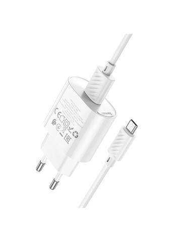 Зарядное для гаджетов C109A Fighter single port QC3.0 charger set(Micro) White Hoco (367724160)